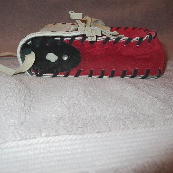 Native American Leather Medicine Bag Purse Beaded Tribal Crossbody Conchos Boho - Picture 5 of 12